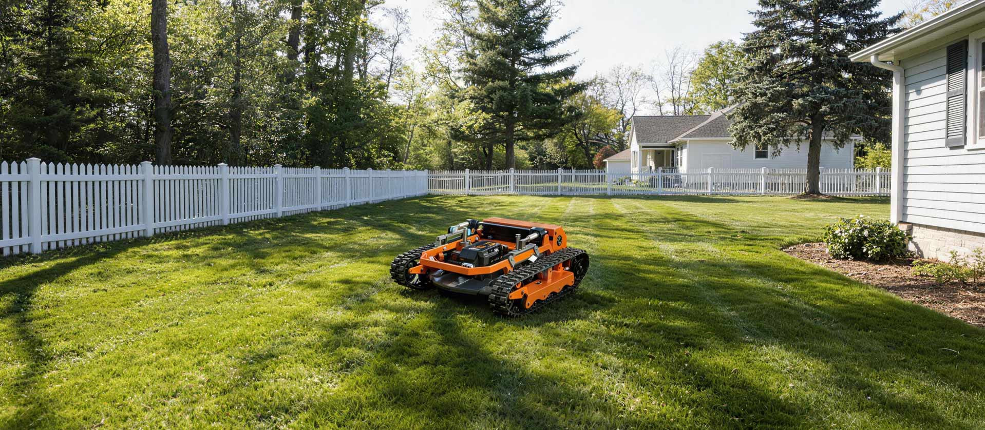 住宅の庭の手入れ